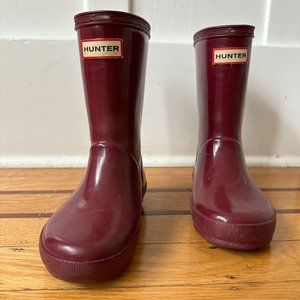 Hunter rain boots size toddler 9
